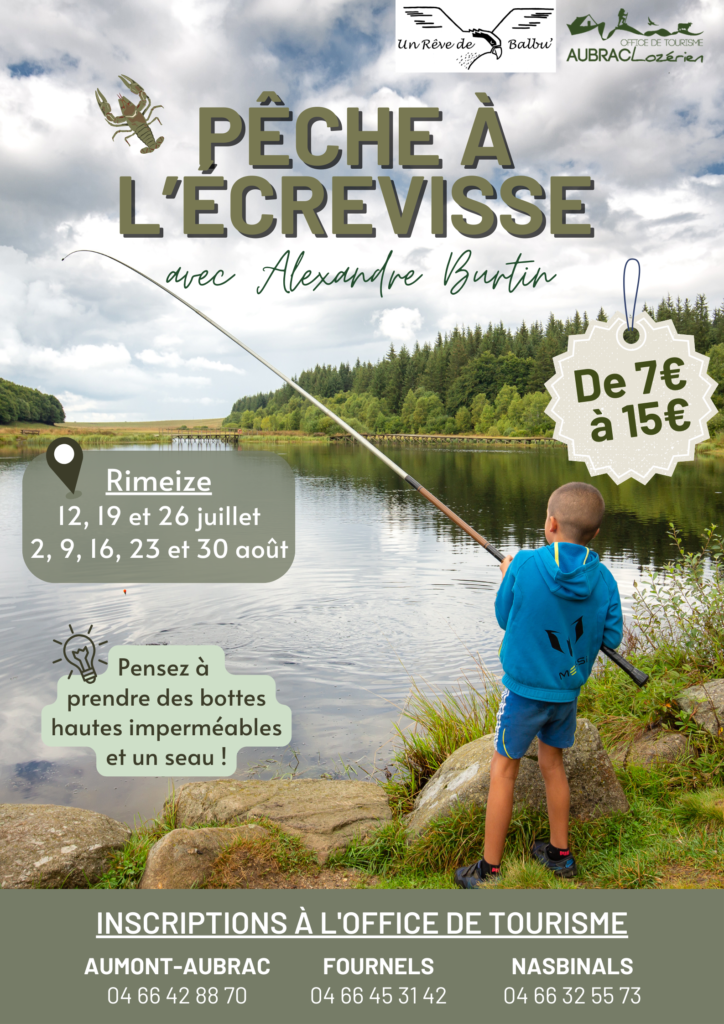 Sortie pêche à l'écrevisse - Commune de Peyre en Aubrac en Lozère