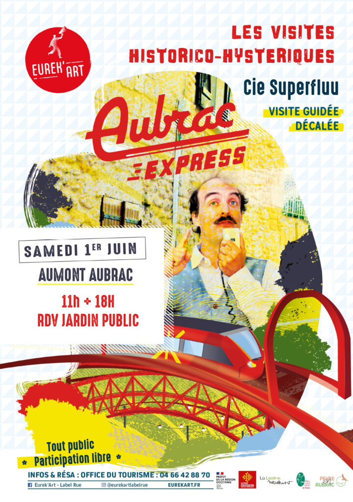 Affiche spectacle Aubrac Express à Aumont-Aubrac - Commune de Peyre en Aubrac en Lozère