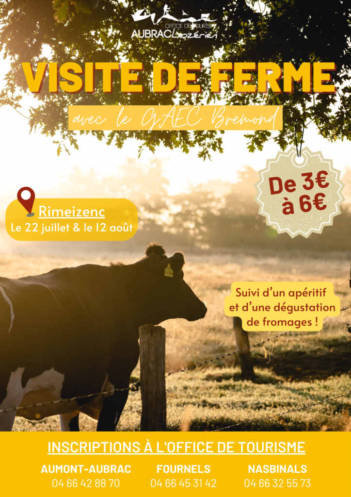 Visite ferme Rimeizenc - Commune de Peyre en Aubrac en Lozère