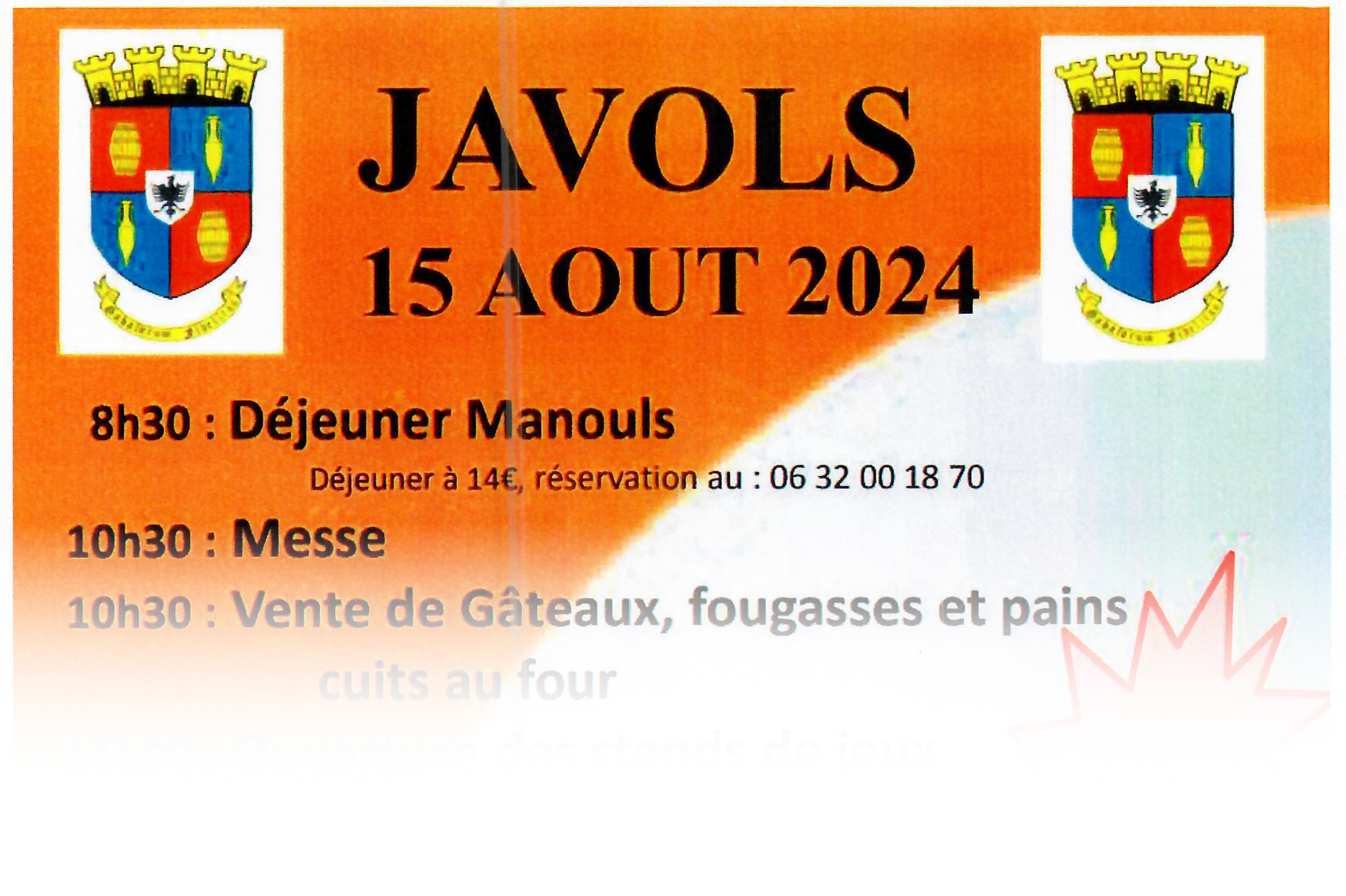 Fête du 15 août à Javols - Commune de Peyre en Aubrac en Lozère