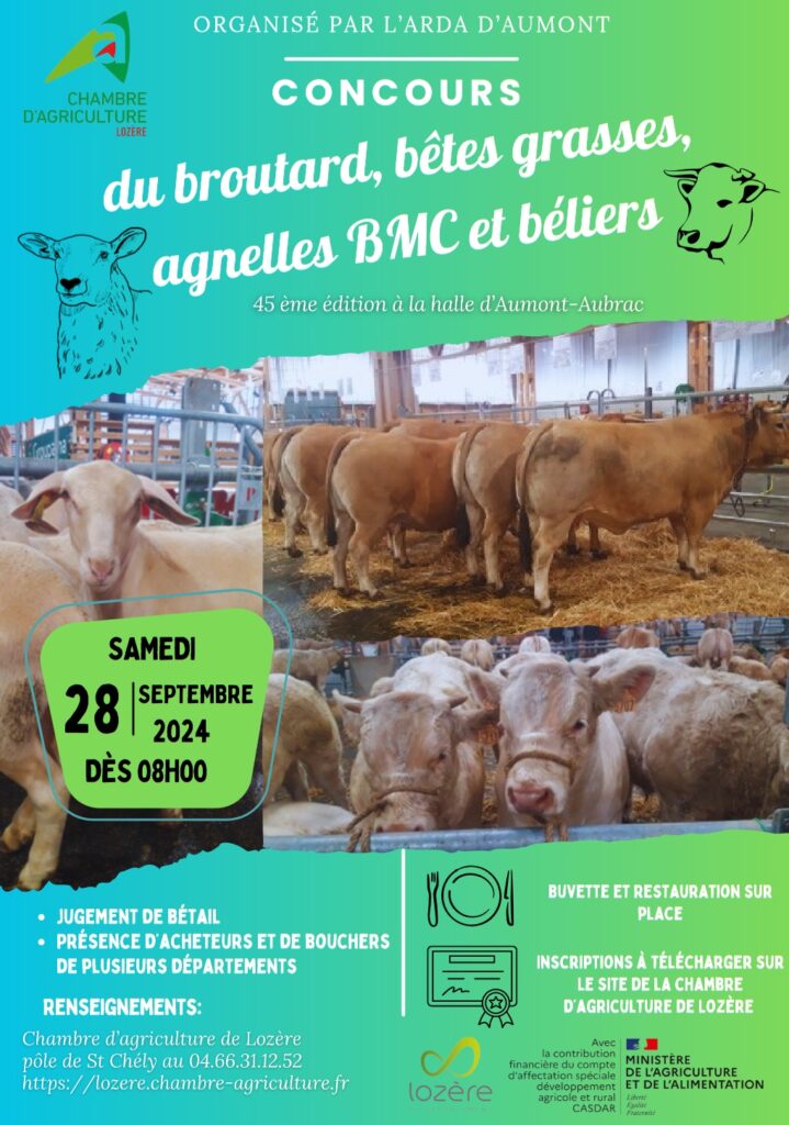 Concours du broutard à Aumont-Aubrac - Commune de Peyre en Aubrac