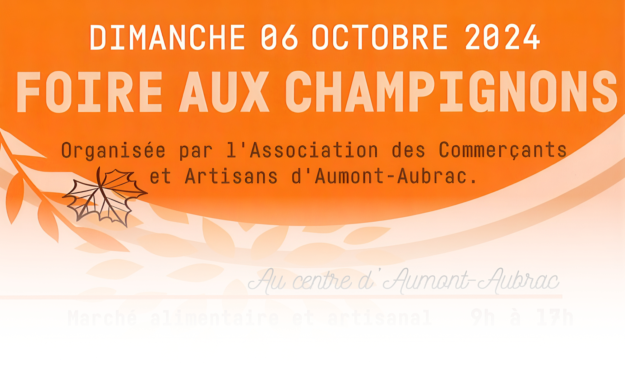 Foire aux champignons à Aumont-Aubrac - Image en avant - Commune de Peyre en Aubrac en Lozère