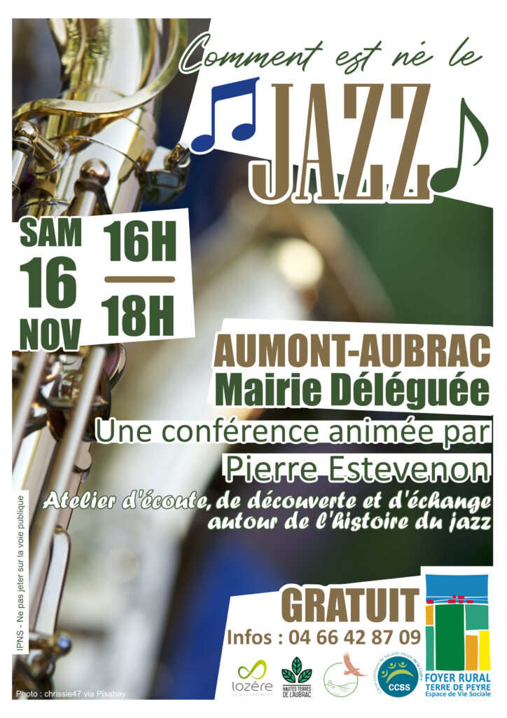 Conférence jazz à Aumont-Aubrac - Commune de Peyre en Aubrac en Lozère