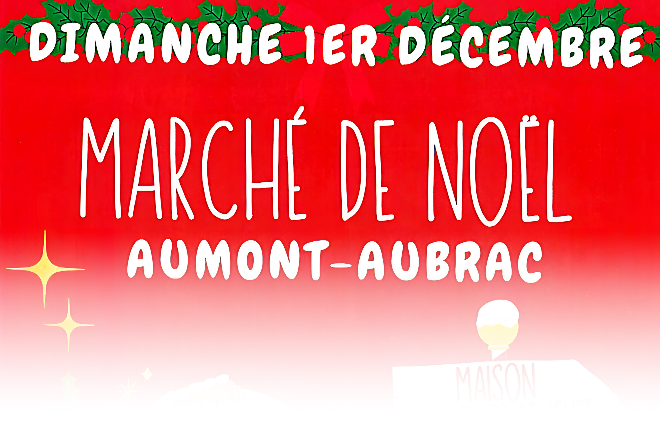 Marché de Noël à Aumont-Aubrac le 1/12/2024 - Commune de Peyre en Aubrac en Lozère