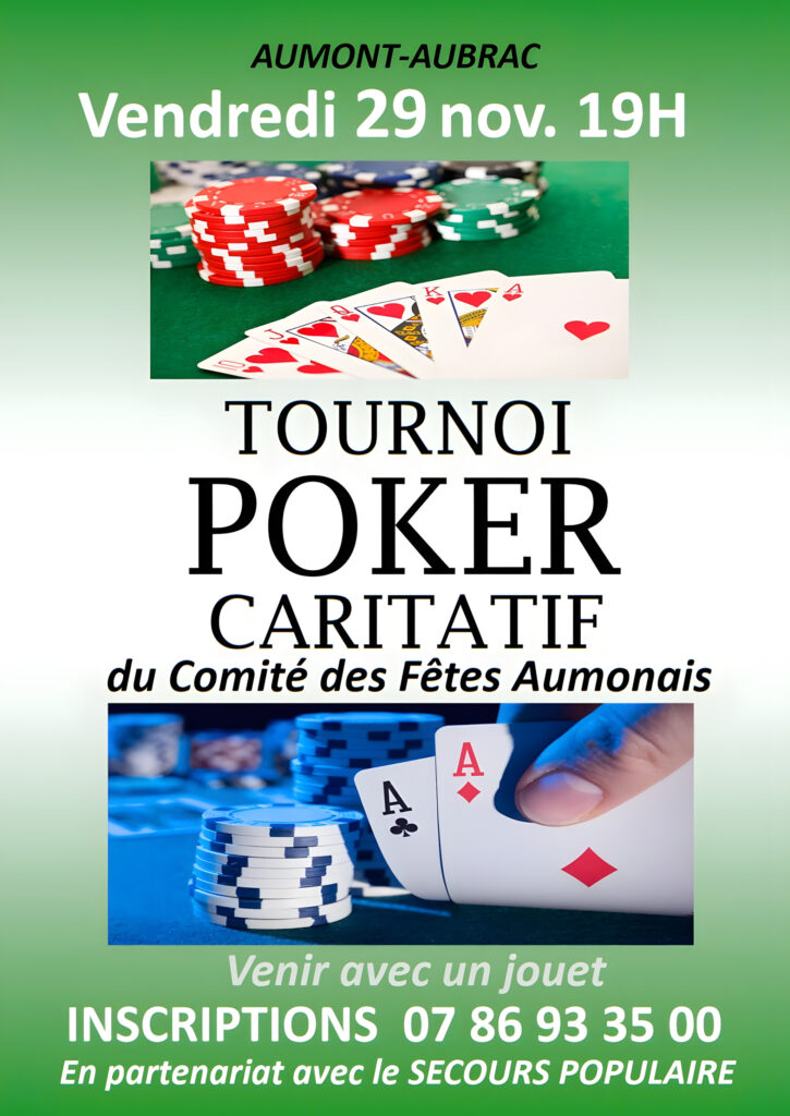 Tournoi de poker caritatif à Aumont-Aubrac - Commune de Peyre en Aubrac