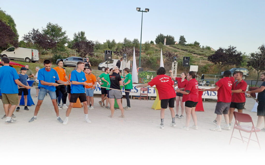 Jeux intervillages fête Aumont-Aubrac - Commune de Peyre en Aubrac en Lozère