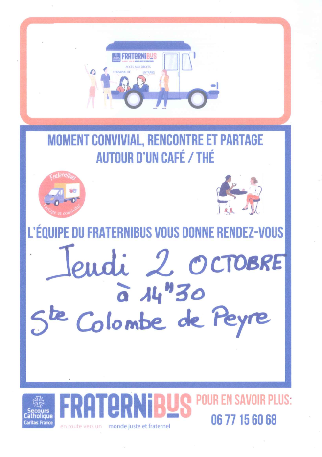 Fraternibus à Sainte Colombe de Peyre le 2/10/25 - Commune de Peyre en Aubrac en Lozère