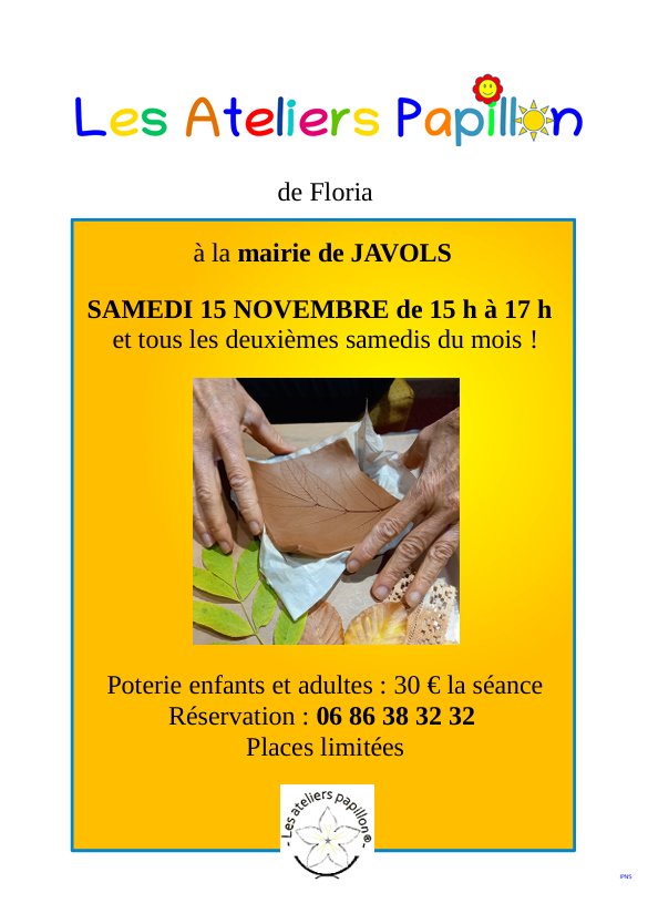 Atelier poterie à Javols le 15/11/2025 - Commune de Peyre en Aubrac en Lozère.