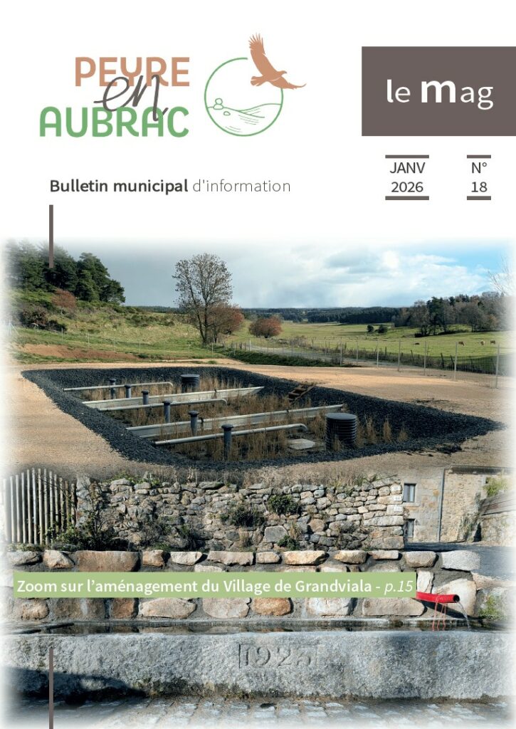 Le Mag édition de Janvier 2026 - Commune de Peyre en Aubrac en Lozère