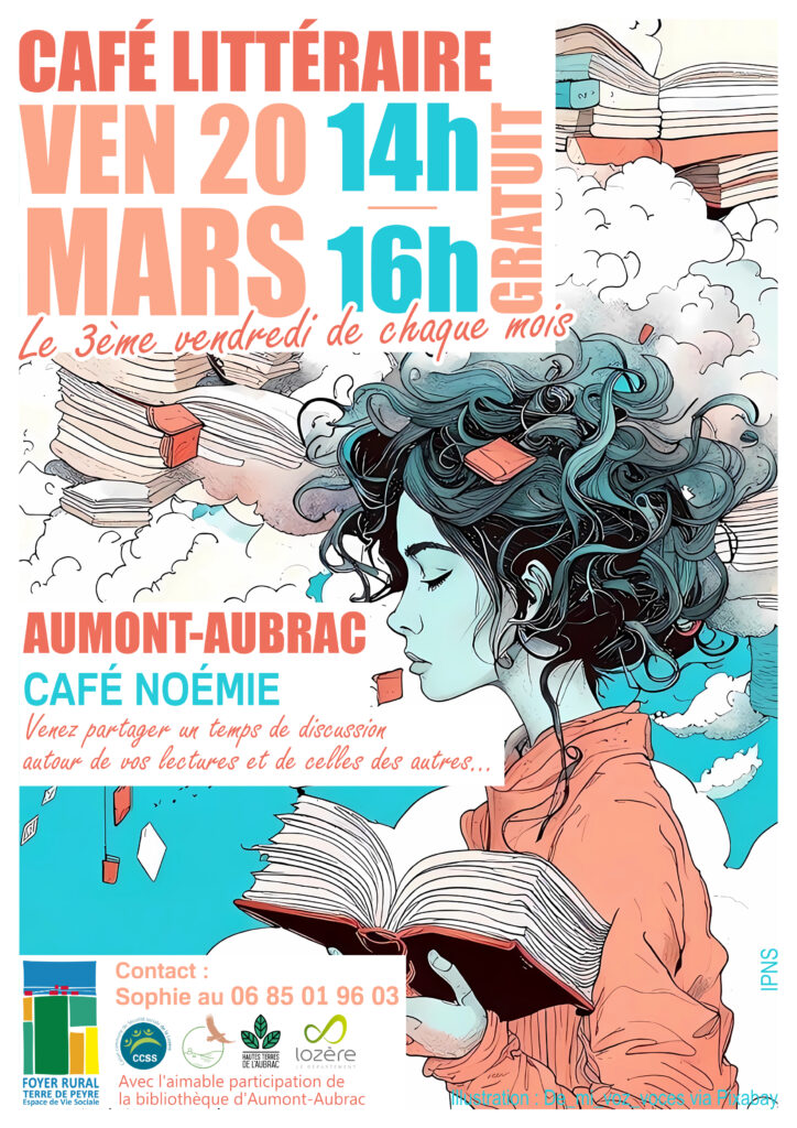 Café littéraire le 20/03/2026 à Aumont-Aubrac - Commune de Peyre en Aubrac en Lozère