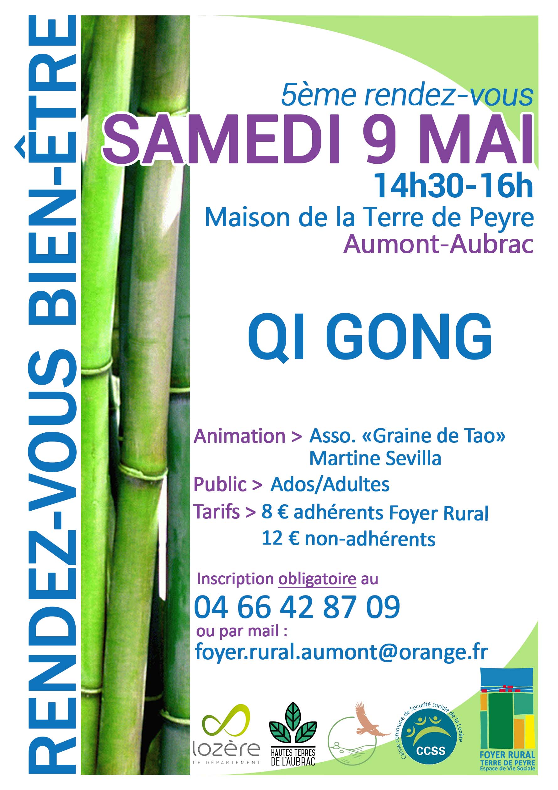 Rendez-vous bien-être à Aumont-Aubrac le 9/05/2026 - Commune de Peyre en Aubrac en Lozère