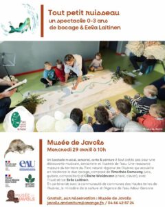 Spectacle "Tout petit ruisseau" au musée de Javols le 29/04/2026 - Commune de Peyre en Aubrac en Lozère