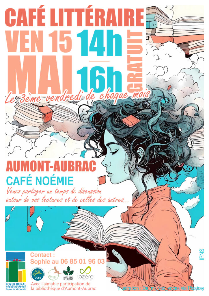 Café littéraire le 15/05/2026 à Aumont-Aubrac - Commune de Peyre en Aubrac en Lozère