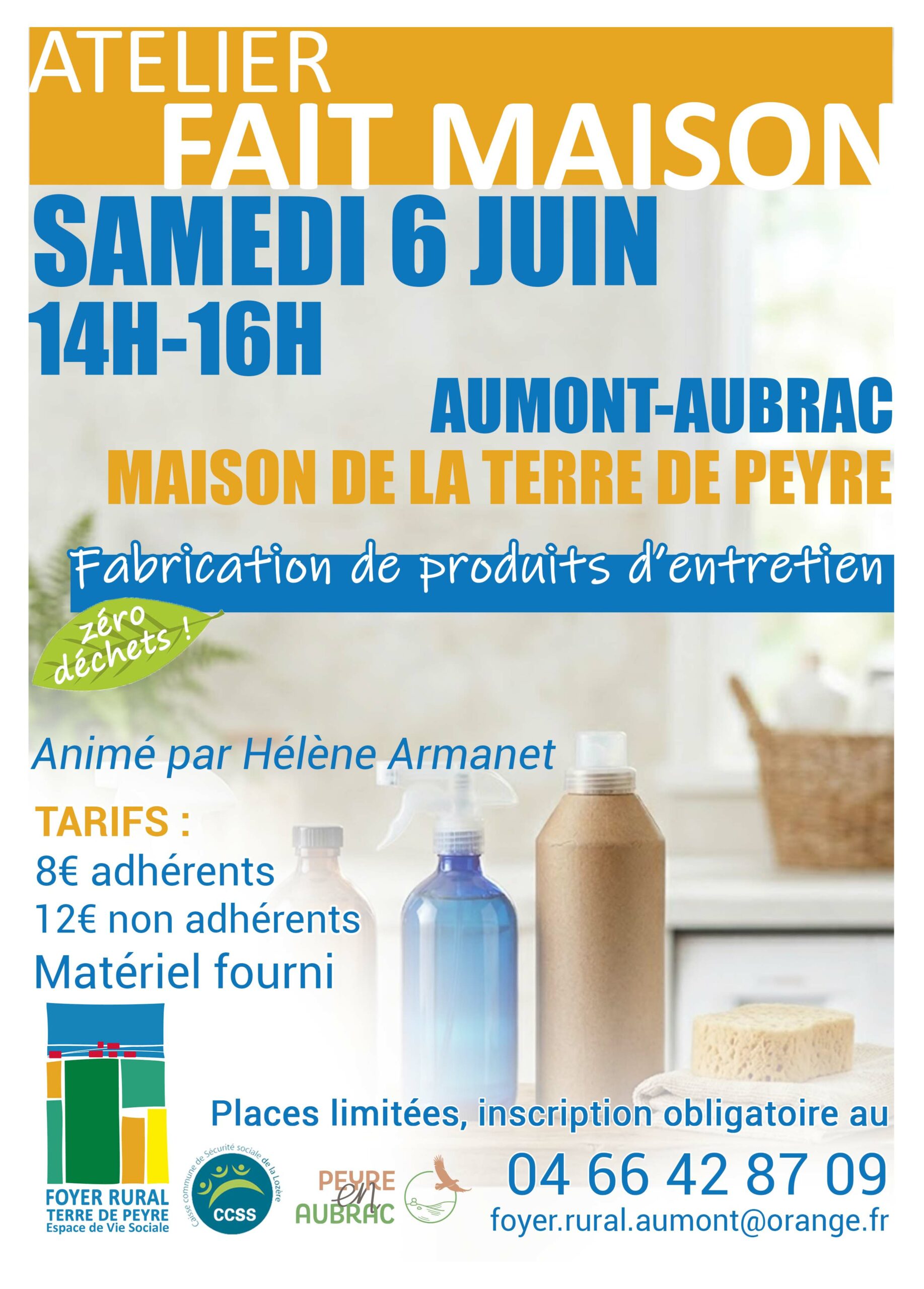 Atelier fait maison du foyer rural de la Terre de Peyre à Aumont-Aubrac le 6/06/2026 - Commune de Peyre en Aubrac en Lozère