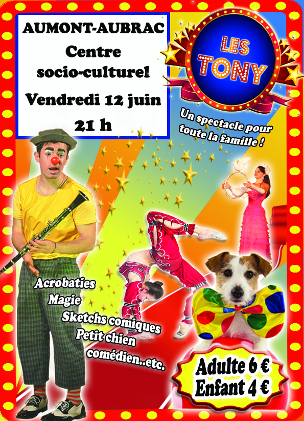 Les Tony au centre socio-culturel d'Aumont-Aubrac le 12/06/2026 - Commune de Peyre en Aubrac en Lozère