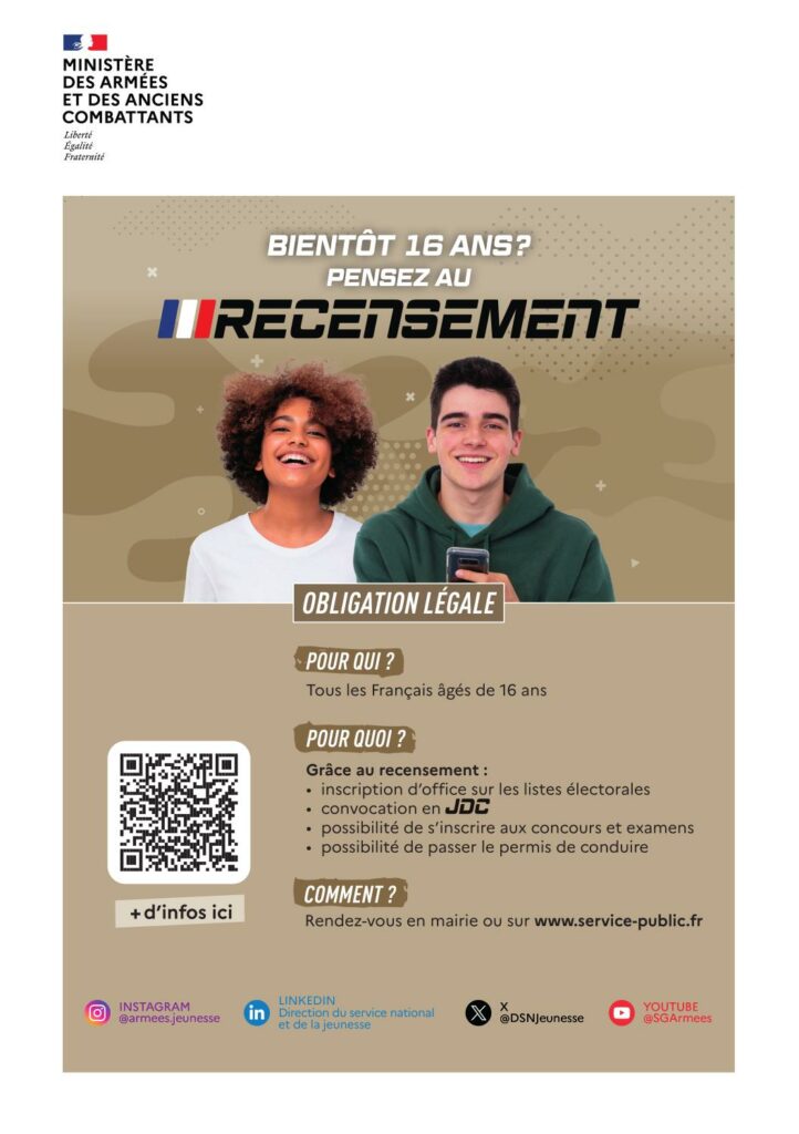 Flyer recensement - Commune de Peyre en Aubrac en Lozère
