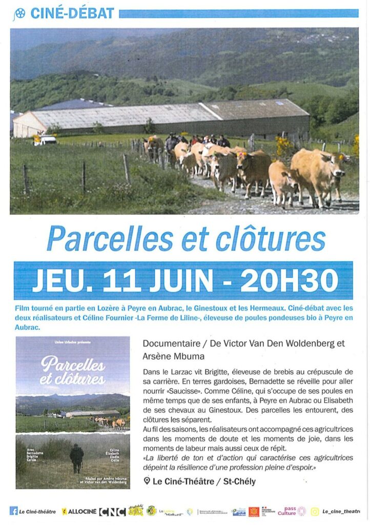 Séance cinéma à Saint Chely d'Apcher le 11/06/2026 - Commune de Peyre en Aubrac en Lozère