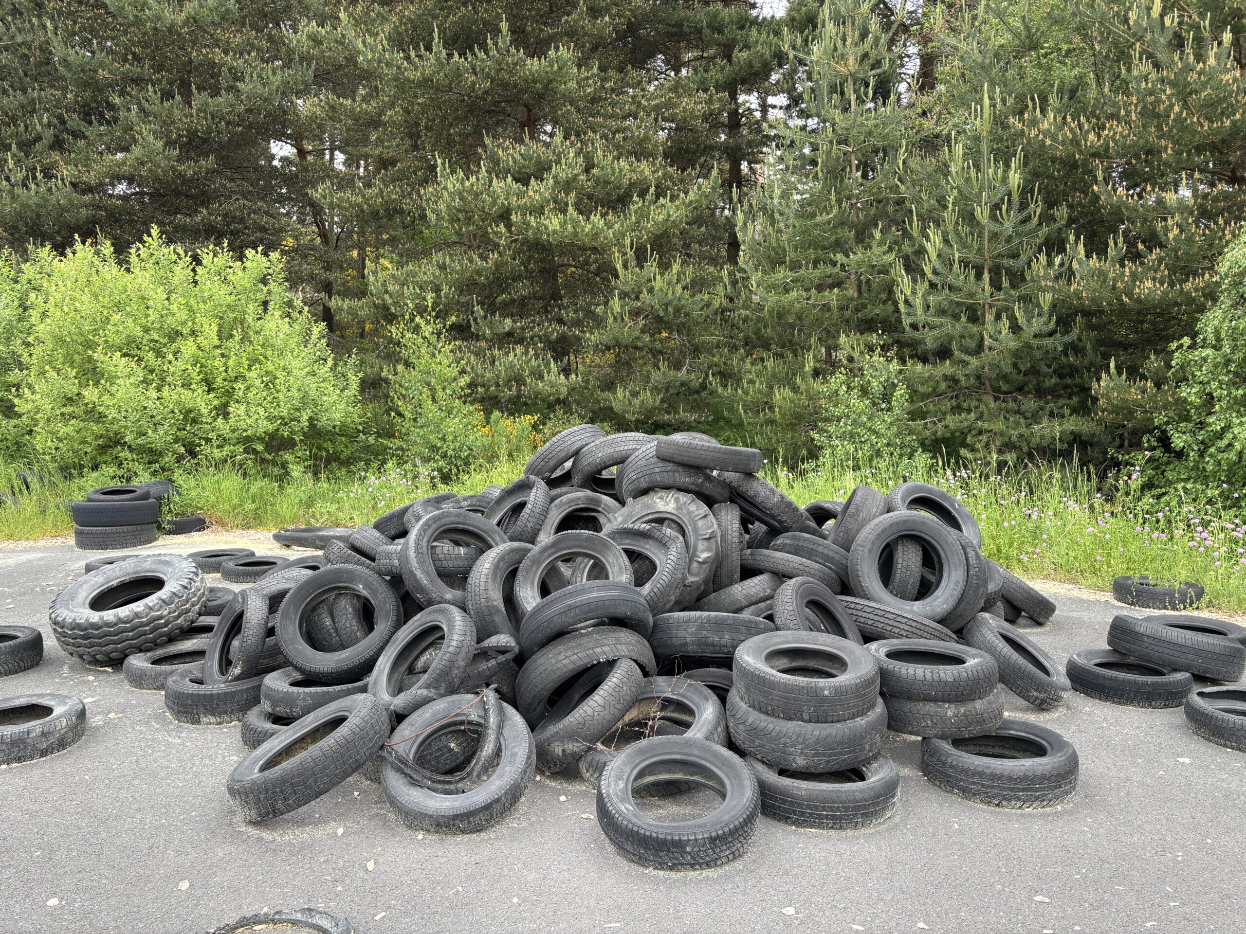 Dépôt sauvage de déchets - Commune de Peyre en Aubrac en Lozère