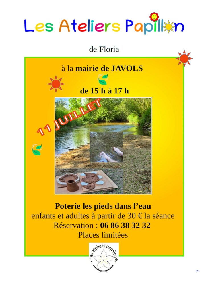 Atelier poterie à Javols le 11/07/2026 - Commune de Peyre en Aubrac en Lozère