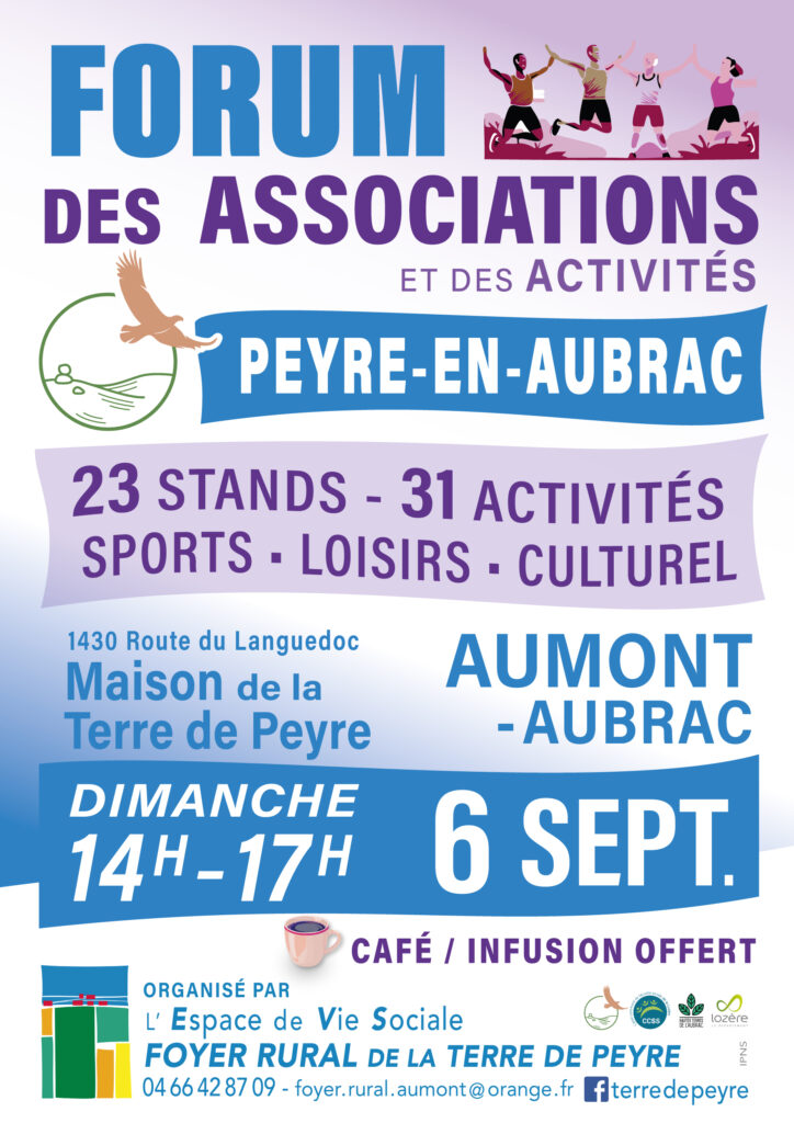 Forum des associations le 6/09/2026 - Commune de Peyre en Aubrac en Lozère