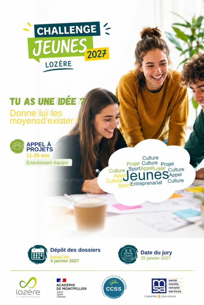Challenge Jeunes 2027 du département de la Lozère - Commune de Peyre en Aubrac en Lozère