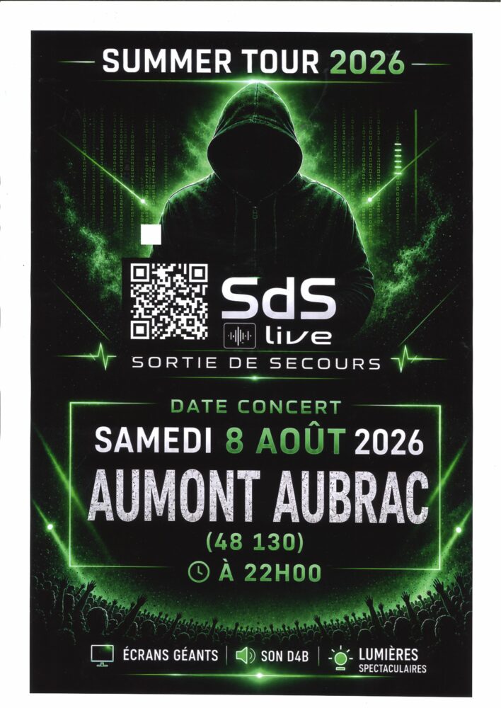 Image 0 : CONCERT SDS LIVE - SORTIE DE SECOURS (SUMMER TOUR 2026)