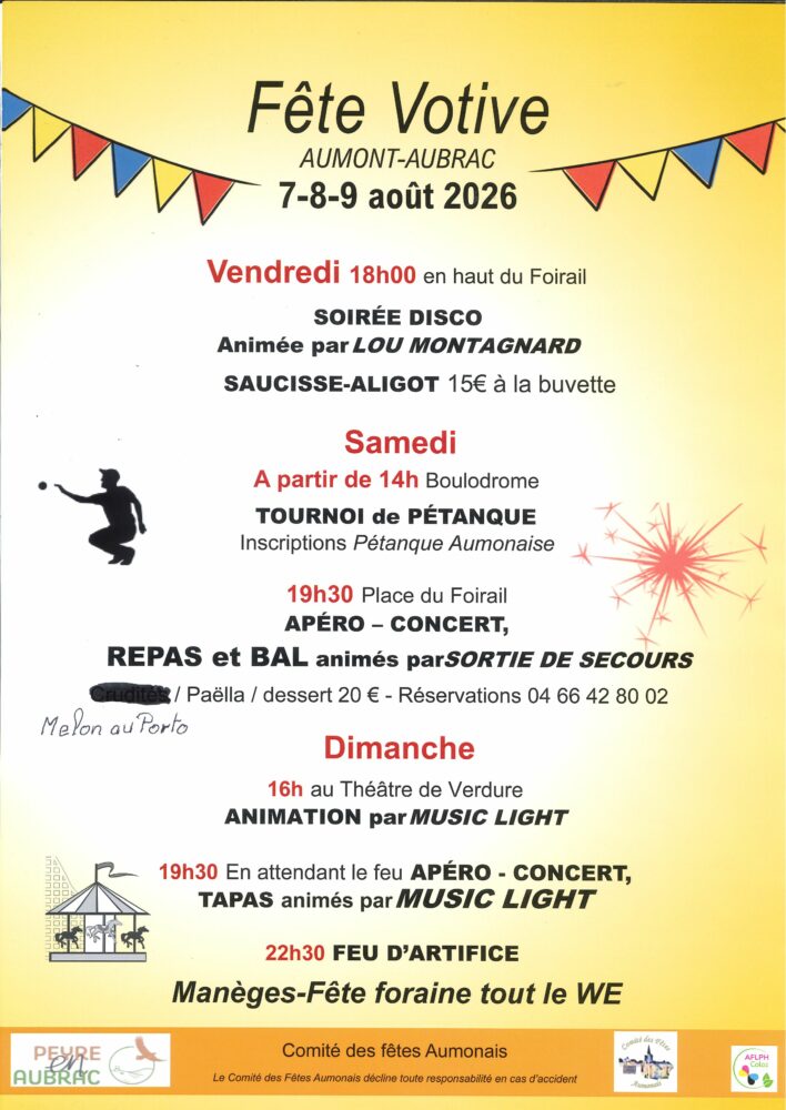 Image 0 : FÊTE VOTIVE D'AUMONT-AUBRAC
